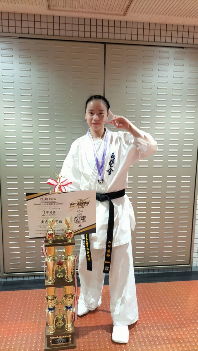 miniwa1216's tweet photo. 正道会館全日本KARATE GRAND PRIX
2022
一般女子中量級:準優勝🥈

昨年は1回戦敗退でした。
まだまだこれからです。
やはり正道会館の運営は素晴らしい✨
ありがとうございました。
来年も必ず挑戦します！
#白蓮会館東大阪北支部
#正道会館
#正道会館全日本
 #KARATEGRANDPRIX2022 https://t.co/C2Ja1CAYFM