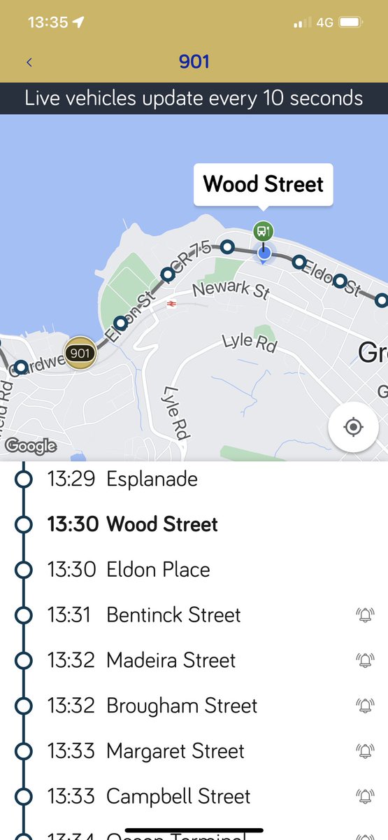 NoConceptOfTime's tweet photo. Really enjoying the tracking feature of the @mcgillswest @mcgillseast bus app. Bus was five minutes late but realised why when it came #FullBus https://t.co/1qkQFtT7xC