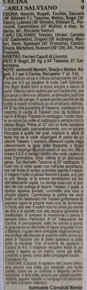 SamueleBimbi's tweet photo. Oggi per la #SerieATIM è un giorno storico #SassuoloSalernitana ,stessa cosa per @mariasole_fc 25/11/2007 17anni 5giorni a Cecina in una partita di Giov.regionali io al tempo sono stato testimone di una delle sue primissime partite @AIA_it @Gazzetta_it @CorSport @Calciopiu1982 https://t.co/DXgVtPjT1k