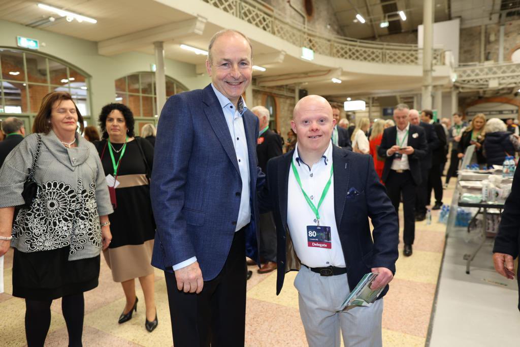 Micheál Martin (@michealmartintd) on Twitter photo Special mention & congratulations to <a href="/FintanBrayC15/">Fintan Bray</a> on being elected to our Ard Chomhairle - the first person with Down syndrome to be elected to a senior position in a political party in Ireland. We’re delighted & very grateful to have his input and representation in our party. Special mention & congratulations to <a href="/FintanBrayC15/">Fintan Bray</a> on being elected to our Ard Chomhairle - the first person with Down syndrome to be elected to a senior position in a political party in Ireland. We’re delighted & very grateful to have his input and representation in our party.