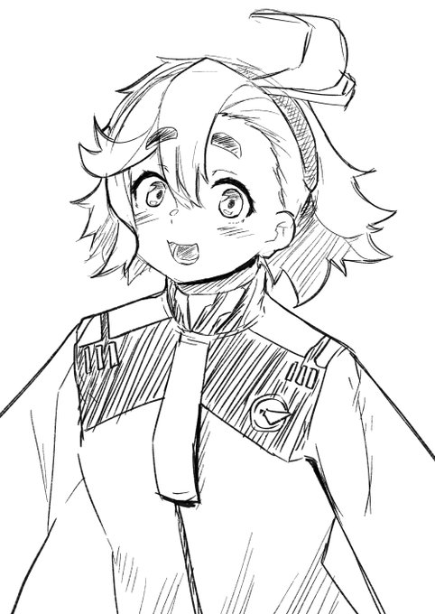 水星の魔女のスレッタが狸顔でかわいい落書き
ふとマユ褐色たれ目最高すぎる😊 