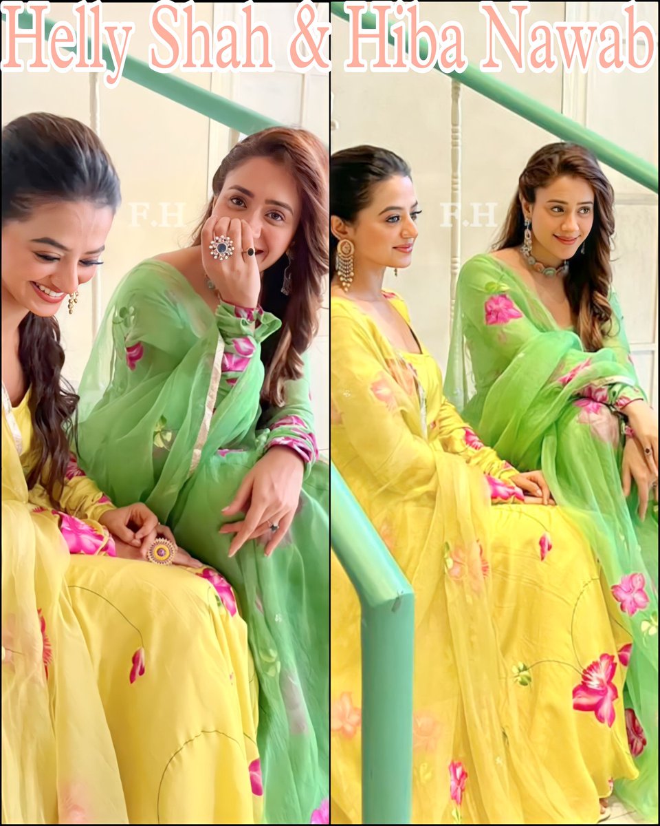 FabulousHibu's tweet photo. Hiba &amp; Helly Collaboration For Aachhoo Ethnic Wear😍. Beauties Together❤️.
Wowww💓.

#hibanawab @nawab_hiba #aachho @aachho #jaysole #hellyshah @hellyshahoffi15 #wohtohaialbelaa #wtha #sayuri #sayurisharma #sayurikrishnachoudhary #loverboy #itnimohabbatkartahoon https://t.co/L6UygK3MjQ