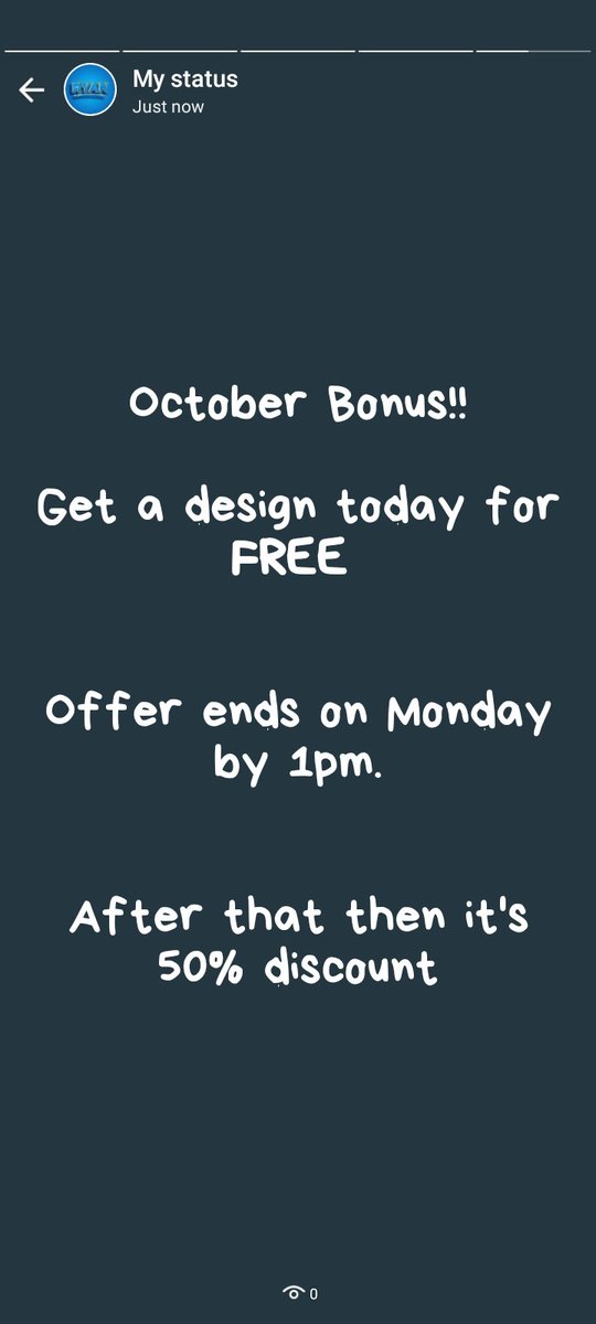 heisryan's tweet photo. Get a free design today and a 50% discount for the month of October.
@BillionaireAmah
@BepehJoanna 
@francis_oleh 
@ErnestTreasure1 https://t.co/Diwl7XdNE0