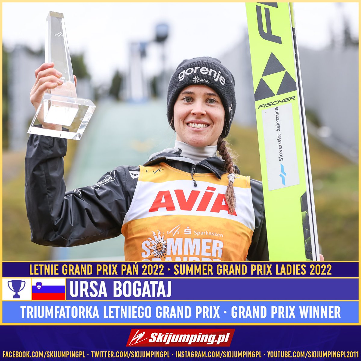 Skijumpingpl's tweet image. TOP3 - FIS Grand Prix Ladies 2022:

1. 🇸🇮 Ursa #Bogataj
2. 🇸🇮 Nika #Kriznar
3. 🇫🇷 Josephine #Pagnier

 Congratulations! #Klingenthal #skijumpingfamily