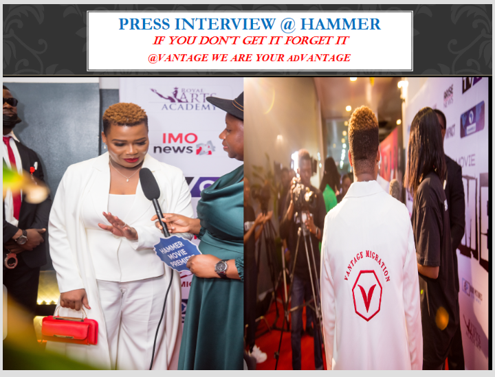 JamesChigozie59's tweet photo. #Hammerthemovie📣📣

Imagine what that press interview is all about...🎤🎤

Read the special promotion and tell me more....👇👇

But if you don't gerrrit...forgerrrit just go and watch @HammerTheMovie_  produced by #DrLinderIheme the CEO #Vantagemigration

#Hammer is Edutainment! https://t.co/ysqW5qvRO2