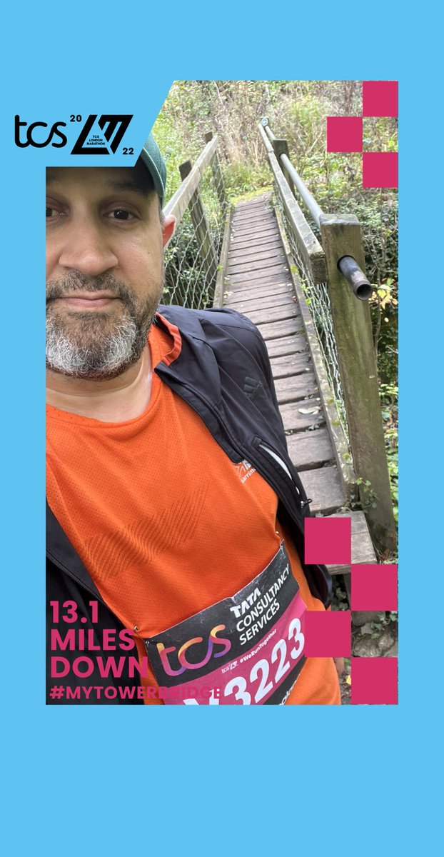 Chopperb's tweet photo. #mytowerbridge not like tower bridge but came at exactly 13.1 miles #virtuallondonmarathon #tcslondonmarathon https://t.co/fSXCOHmhJh