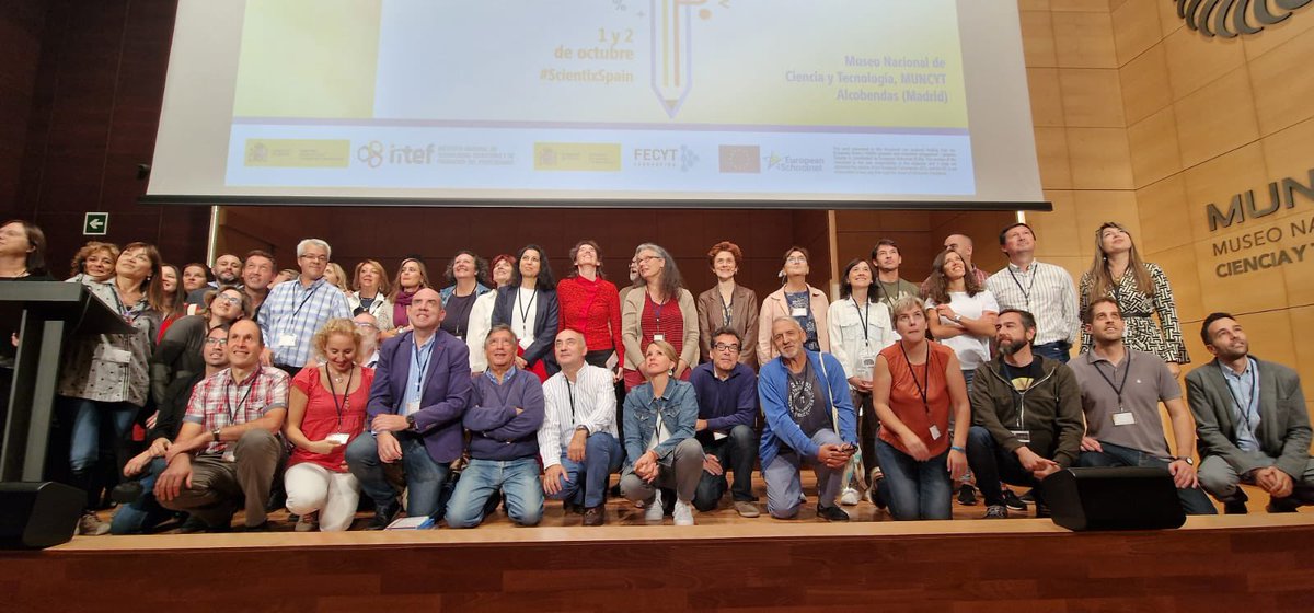 EvaMaria_Gomis's tweet photo. Finalizamos 👉lll Congreso Nacional Scientix 2022 con muchas ideas #STEM ➕#STEAM➕#CDigital ➕#AdF . Es un lujo pertenecer a la gran familia de #EmbajadoresScientix Felicidades 🔝 #ScientixSpain @educaINTEF @scientix_es @FECYT_Ciencia @eu_schoolnet @Educarm @AdF_RdeMurcia https://t.co/1qHixfAxLk