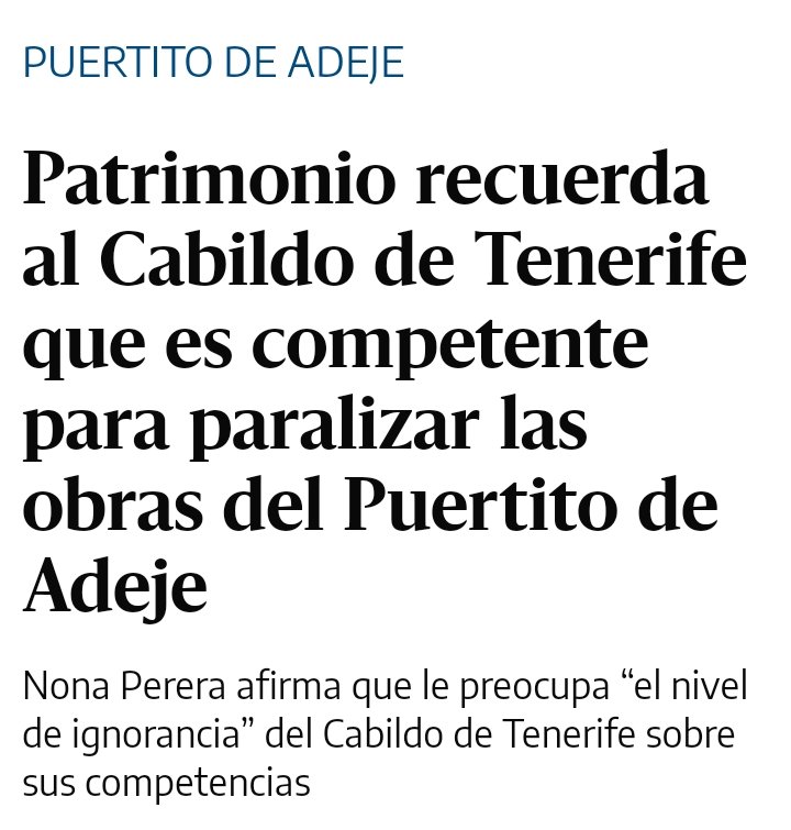 Nona Perera afirma que le preocupa "el nivel de ignorancia" del Cabildo de Tenerife sobre sus competencias

<a href="/NonaPerera/">Nona Perera</a> <a href="/PedroMartinTfe/">Pedro Martín</a> #CunadelAlma #PuertitodeAdeje #Tenerife #Patrimonio #islascanarias
