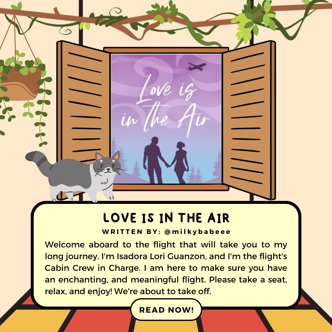 writersphorg's tweet photo. Finding a PURRfect fit for you? Here's #WPHFeatureYou with a ticket to 'Love is in the Air' made by milkybabeee (@milkybabeeex)!
Happy Reading!
https://t.co/8iFBmjrPpJ https://t.co/F6jQiOv10U