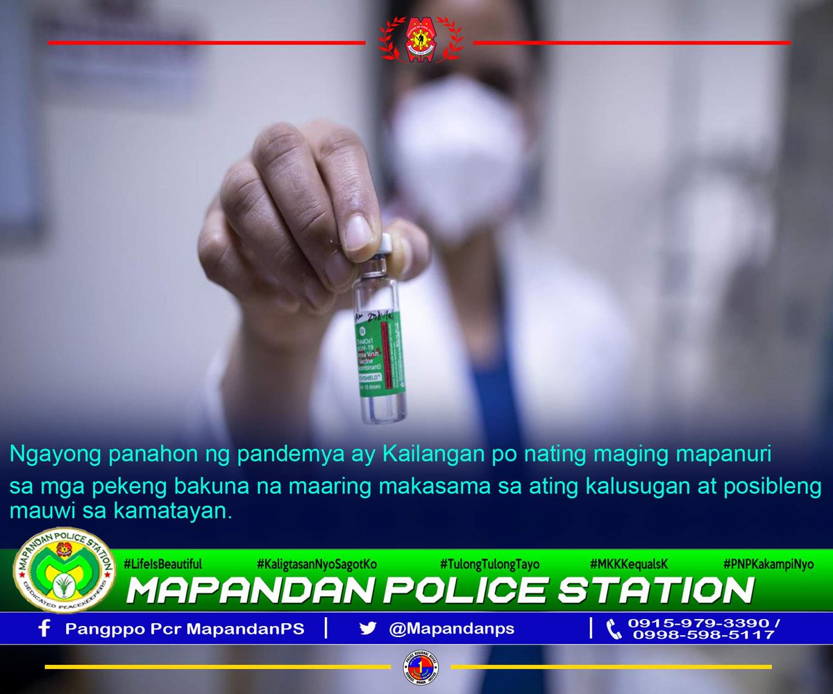 mapandanps's tweet image. #LifeIsBeautiful
#KaligtasanNyoSagotKo
#TulongTulongTayo
#MKKequalsK
#PNPKamkampiNyo
#PRO1RegionalDirector
#PDPangasinan
#PangasinanPPO
#LagingHandangMaglingkod
#PulisPangasinanMaaasahan

@PD Pangasinan
@PRO1 Regional Directo