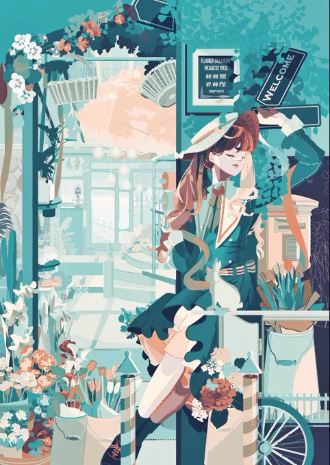 #自創作女子イラストフェス01旧作のですが!参加せて頂きます 