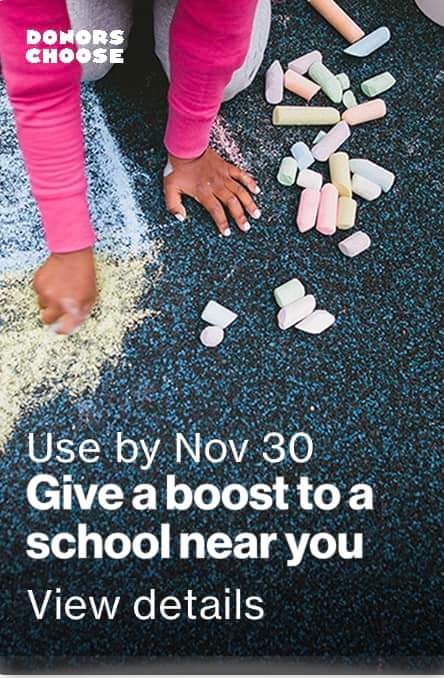 Happy Sunday all! If anyone has <a href="/Verizon/">Verizon</a> Up rewards there is a free $10 <a href="/DonorsChoose/">DonorsChoose</a> gift card. I currently have a project posted and would love any help you can give 🥰 Even a RT  would help! donorschoo.se/e/4mbt9cCANtb