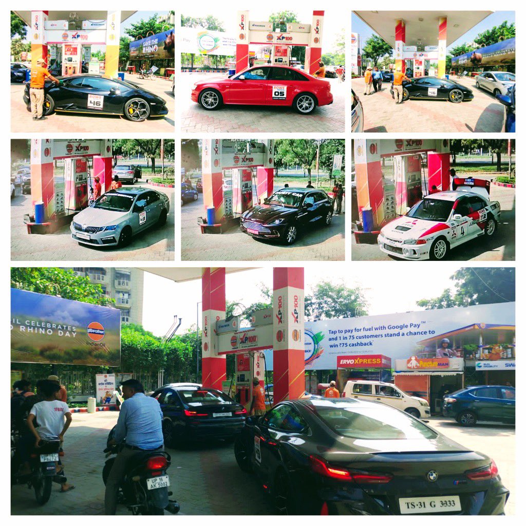 Numerous #supercars refuelled #XP100 today at COCO3 Gr Noida. These vehicles are going to participate in a supercharged racing event. Visit ur nearest RO and feel the power like never before. <a href="/IndianOilcl/">Indian Oil Corp Ltd</a> <a href="/ChairmanIOCL/">ChairmanIOC</a> <a href="/DirMktg_iocl/">Director (Marketing), IndianOil</a> <a href="/raj_dube/">Raj Dubey</a> <a href="/ioclupso2/">IOCL_UPSO-2</a> <a href="/VigyanKumar/">Vigyan Kumar</a> <a href="/AjayGargioc/">Ajay Garg</a>