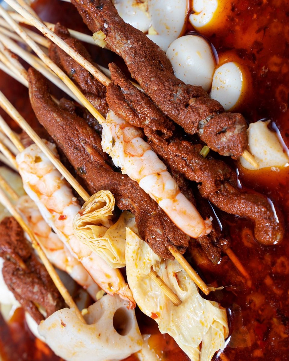 SichuanMala's tweet photo. Mala Bites, known as “Chuan Chuan”, is a type of spicy hot snack in Sichuan Province and Southwestern China. Meats, vegetables, and other delicacies are skewered &amp; immersed into a boiling broth. #malatang #arlingtonva #delivery #nova #food #sichuancooking https://t.co/heCZlxaG7J https://t.co/shCGdPnhFK