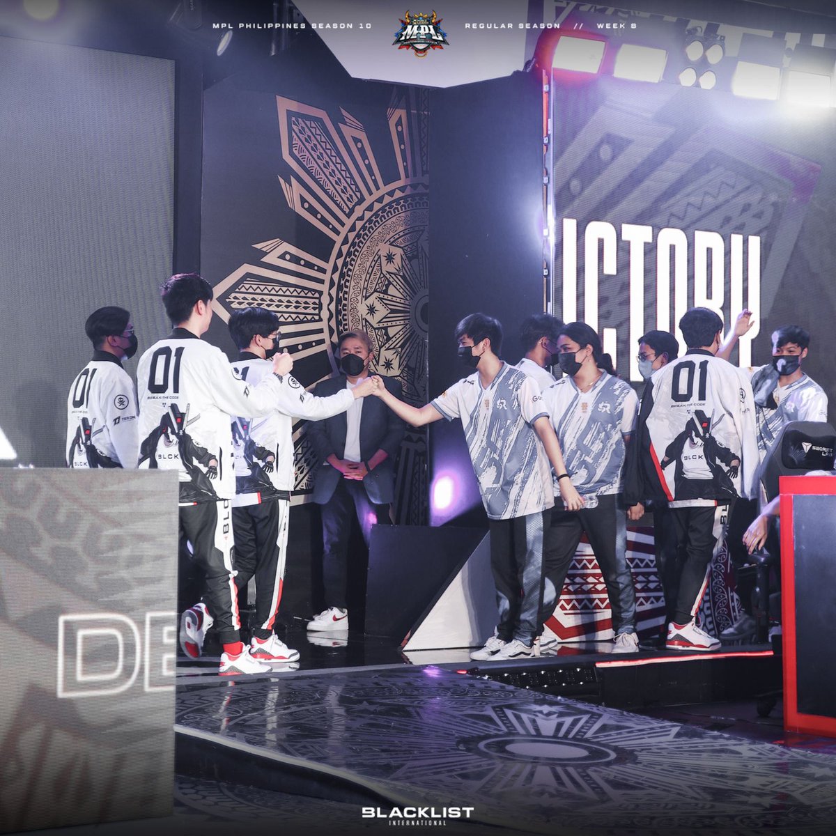 BLACKLISTINTL's tweet photo. We prepared hard for this battle but the defending champs really showed up tonight. 

We'll get you next time, besties 🖤💙 GGWP!

#ReclaimTheCrown | #MPLPH #BreakTheCode https://t.co/bD8oVSw0W8