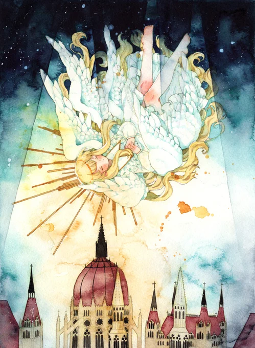 タグ企画 #自創作女子イラストフェス01 お邪魔します～角とか羽とかついた人外少女スキーです 
