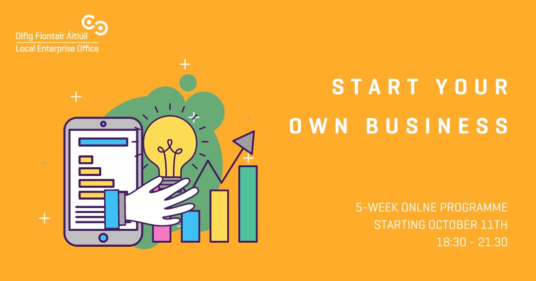 The #Fingal Start Your Own Business course has been developed for those who are thinking of starting a small business or those who have a business that is running less than 2 years. Find details on how to join our OCT Course at ow.ly/rJ5x50KT6nj #MakingItHappen @Fingalcoco