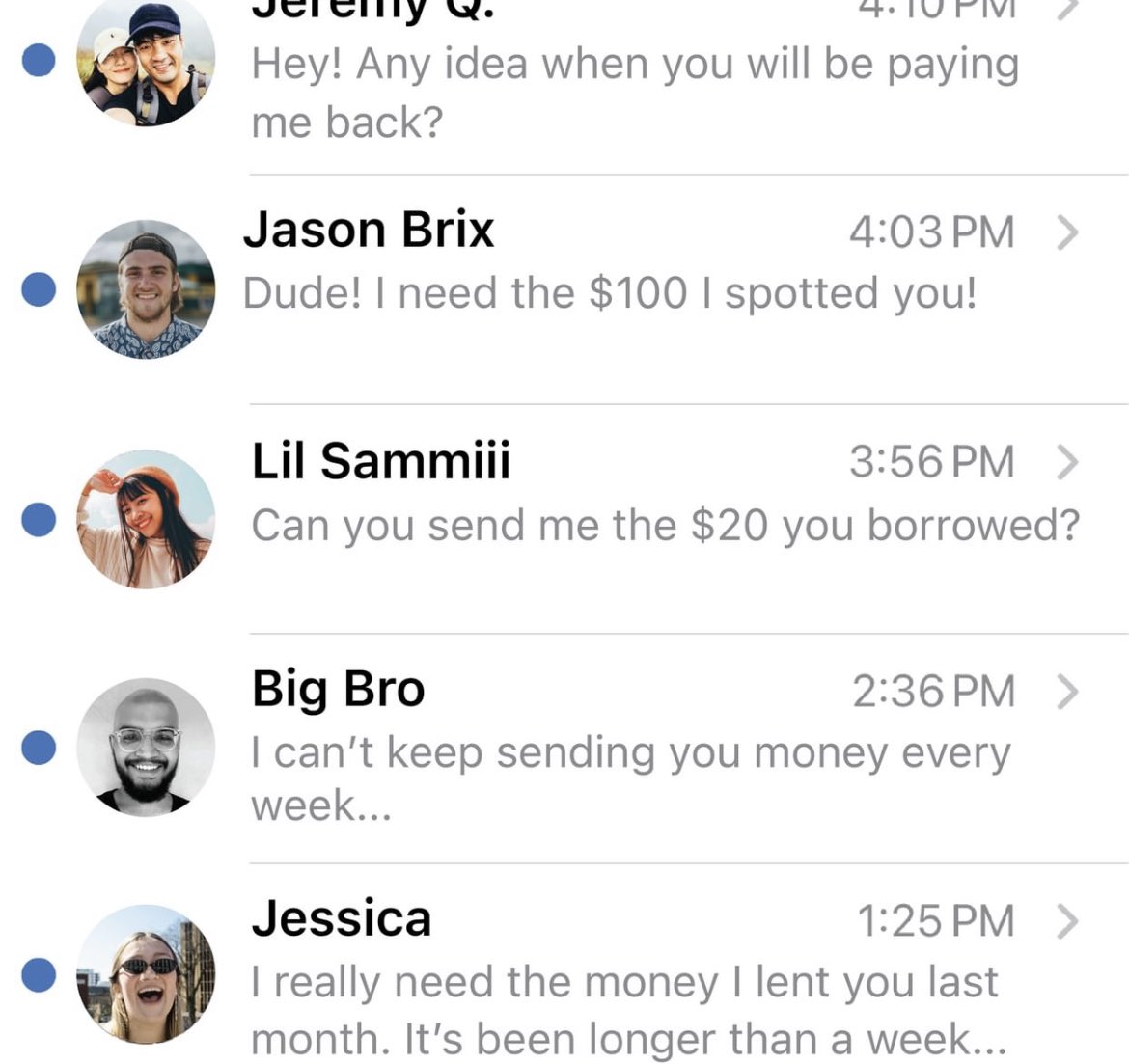 I can’t stand broke people