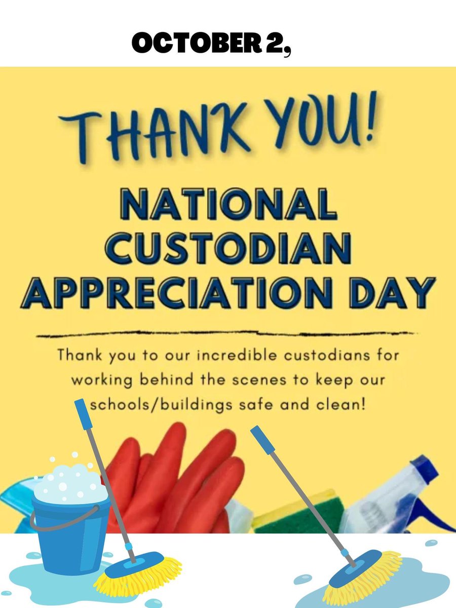 Grateful for our outstanding Custodial and Maintenance team! 💙💛