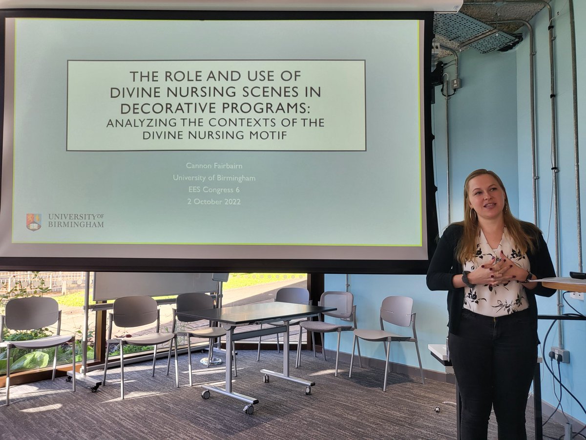 UoBEgyptology's tweet photo. It was great to see not one but two of our members presenting at #EESCon6 (@CannonFairbairn and @SamChannPowell of @CAHA_UoB) this weekend hosted by @SUAncientWorld and @TheEgyptCentre. Thanks to the organisers for an great conference. https://t.co/sv7KViSZ1D