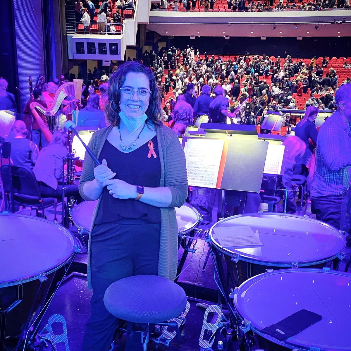 I did the thing!! Thanks so so much @wpgsymphony for inviting community members to play a song together. I had so much fun (and so much anxiety) and I’m very glad I stuck it out! 
Bucket list item: 
✅ Play timpani with a symphony orchestra