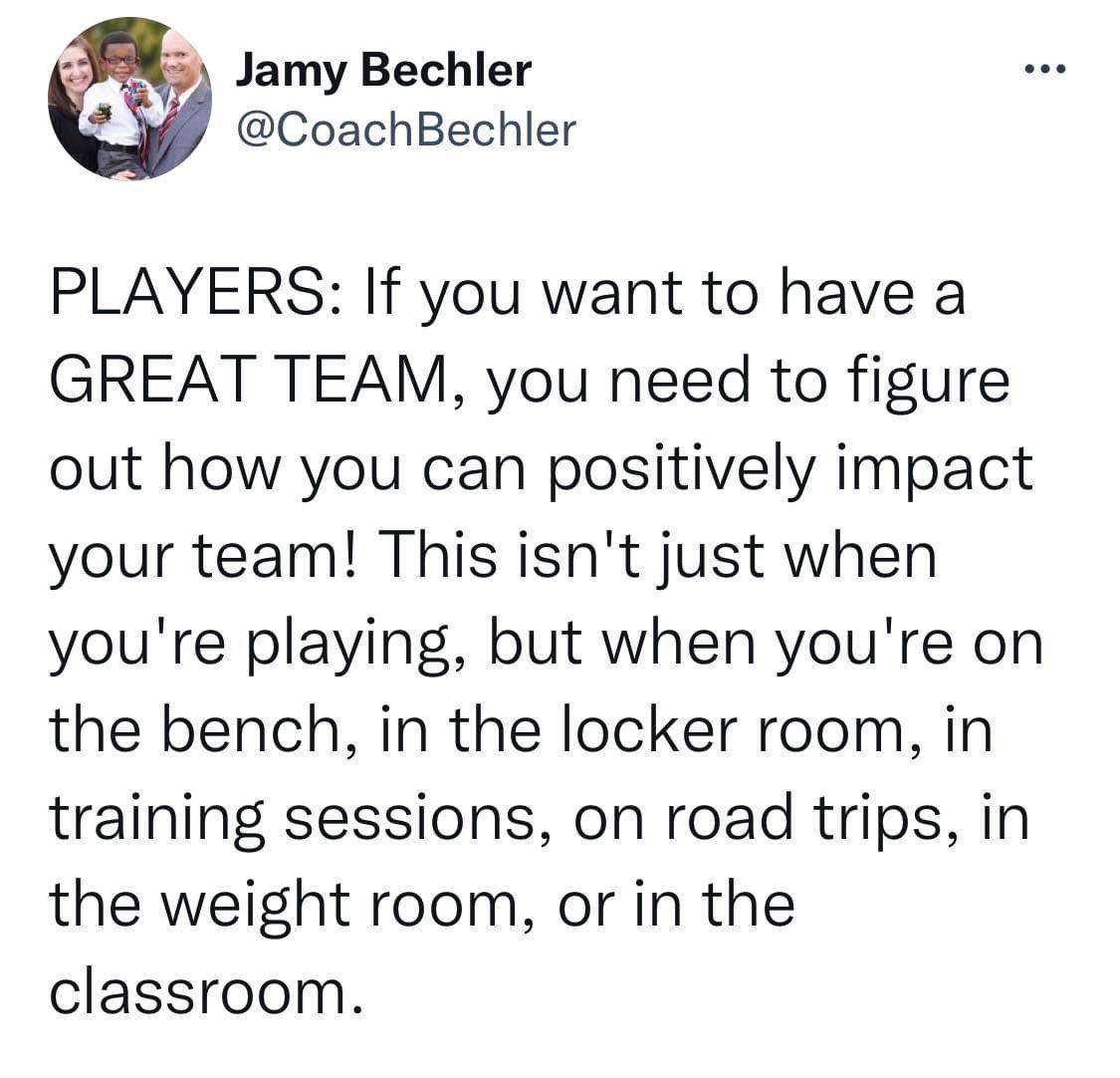 How are you impacting your team? #weoverme