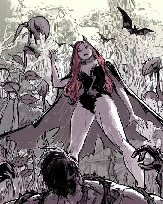 Ruins. #BATOBER #batober2022 #PoisonIvy #Batman 