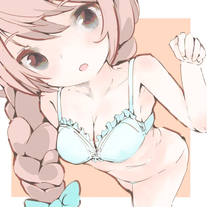 三つ編みちゃん絵描きさんと繫がりたい #イラスト 