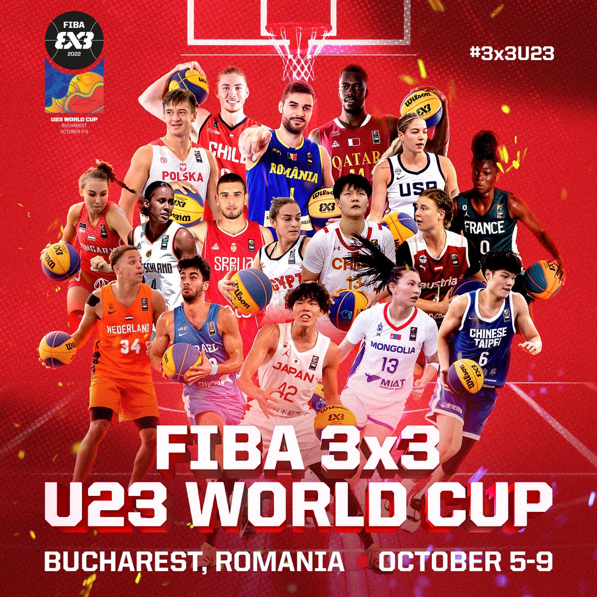 FIBA3x3's tweet photo. Wave your flags! Which country will you be supporting at the #3x3U23 World Cup 🏆? https://t.co/zfNsri4JBb