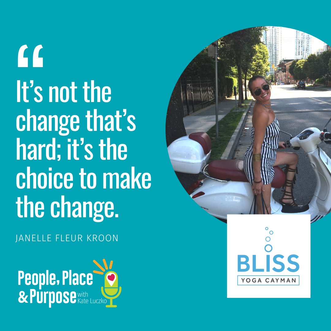 KateLuczko's tweet photo. LOVE this! So much. If you haven't yet listened to the full episode with Janelle from @BlissYogaCayman, highly recommend checking it out - wherever you get your podcasts or on the website: https://t.co/4SzYukz8H4 #entrepreneur #businessowner #podcast #change #changeishard https://t.co/pmRfj0ySdv