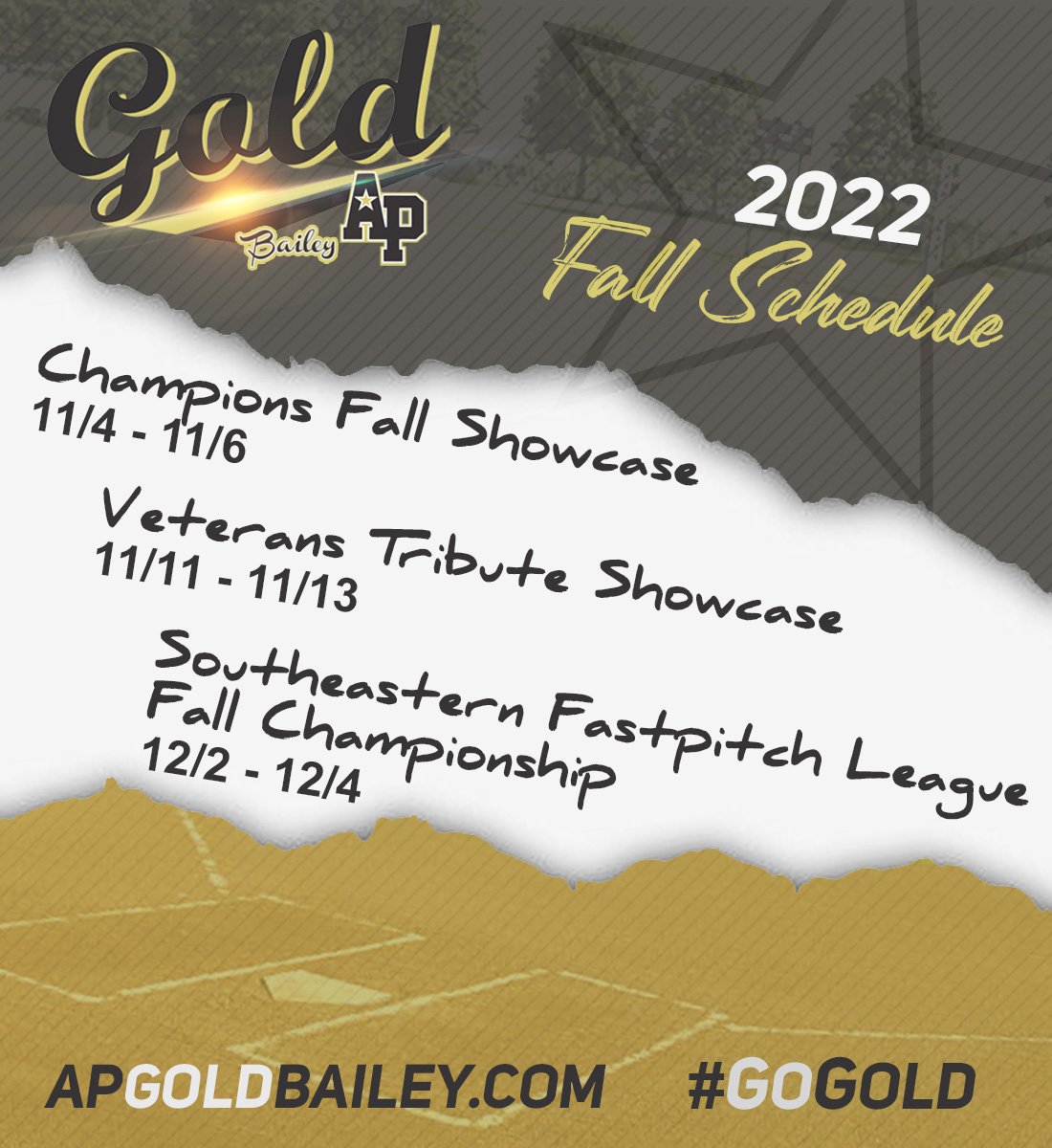 We're ramping up for the 2022 fall season. Can't wait to get back out on the field!! #apgoldbailey #gogold 💛🖤🤍