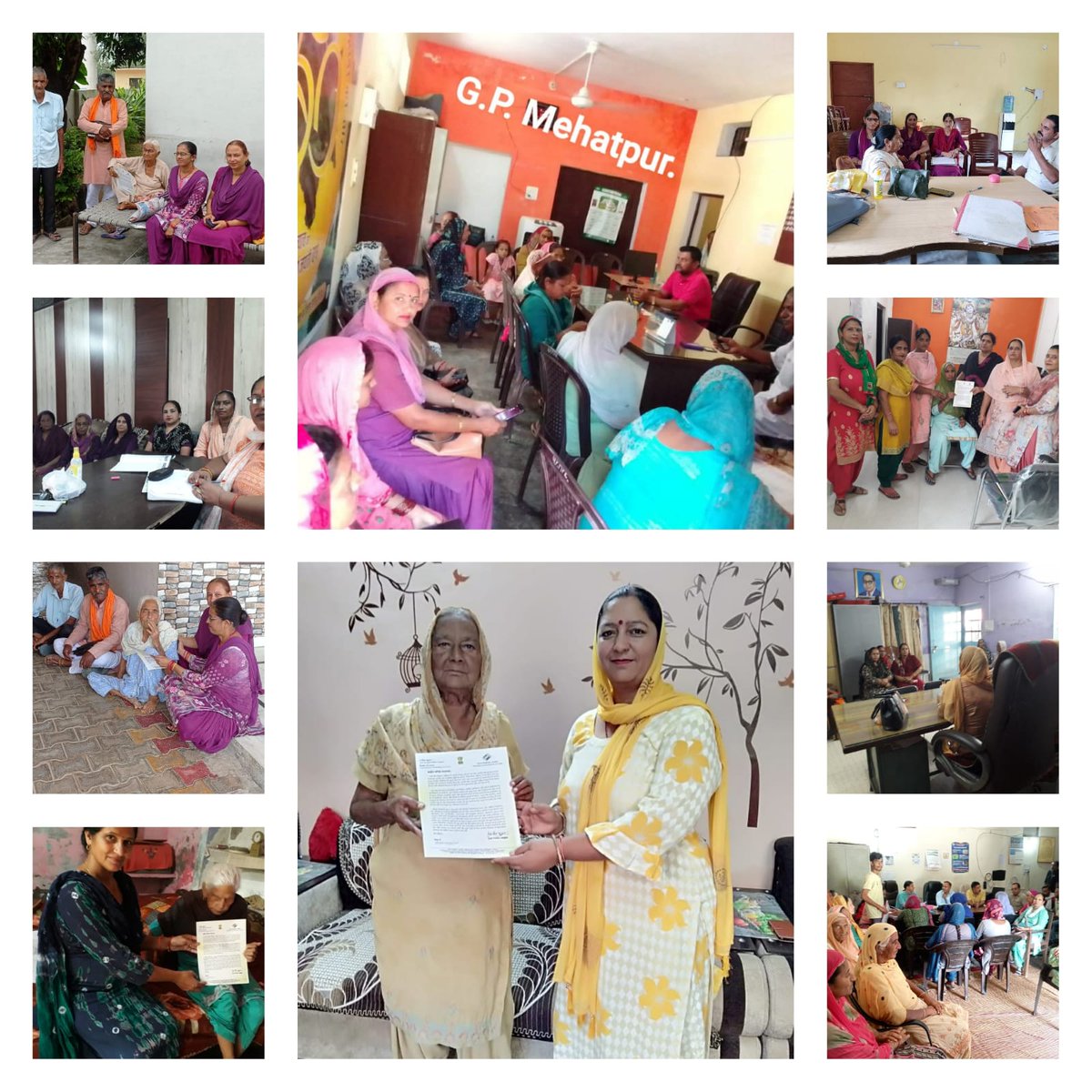 SDMUna44's tweet photo. #UTSAV BLO visited their respective Gram Panchayat for corrections related to new voter and felicitate PWD and 80+ age voter https://t.co/OPL6uVvmfP
