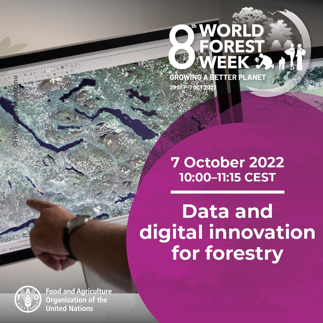 Join us online for a World Forest Week special event during #COF026 to discover the latest open-source digital innovations

Data and digital innovation for forestry

🗓️ Friday 7 October
10.00-11.15 CEST 

👉 bit.ly/3dJU91I

<a href="/OpenForis/">Open Foris</a>