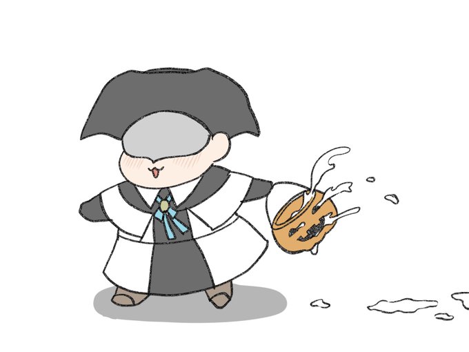 聖歌隊ちゃん描くの久々だね。去年から使ってるカボチャを大事に長く使う聖歌隊ちゃん。 