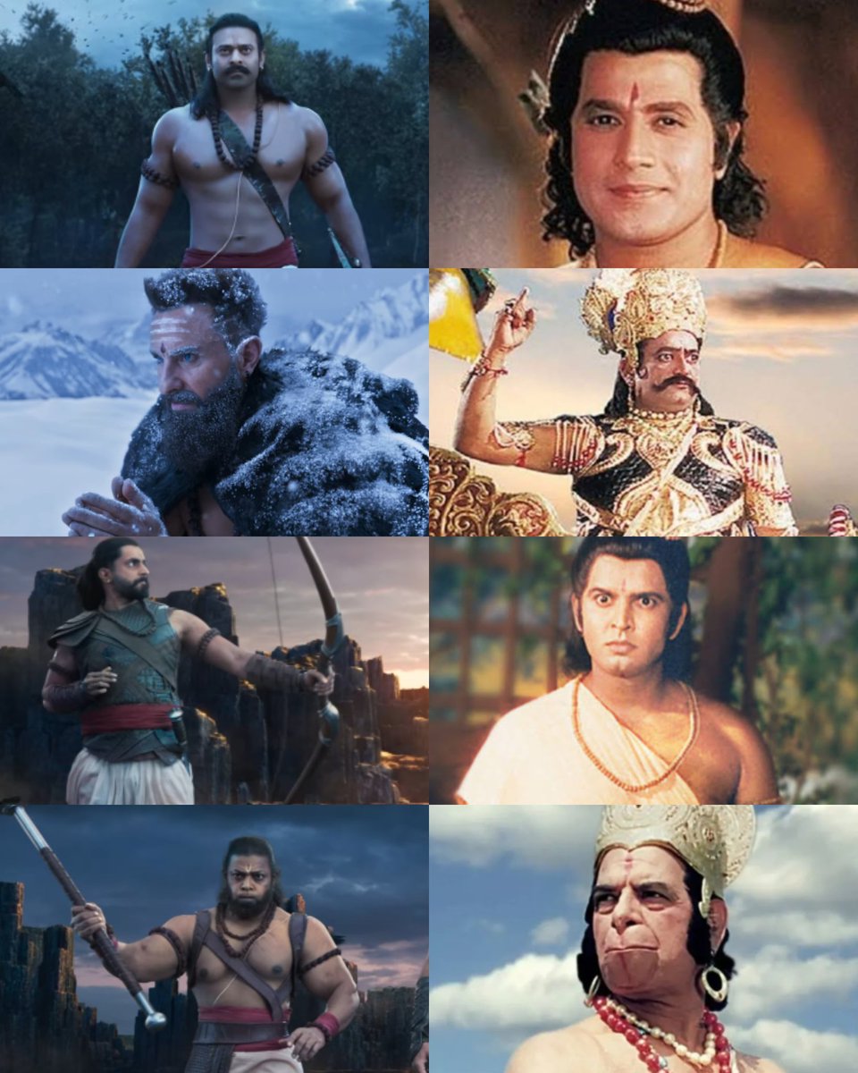 TheTeamIBO's tweet photo. #Adipurush Vs Epic #Ramayan https://t.co/Riy5M6HWsd