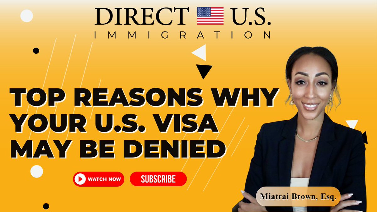 Top Reasons Why Your U.S. Visa May Be Denied

Watch the full video here ⬇️
youtu.be/g6Aoqj0Edu0
.
.
.
#immigration #migration #globalmobility #immigrationlaw #immigrationlawyer #directusimmigration #usvisa #usvisa #b1b2visa #b1b2 #usvisaprocess #k1visa #h1bvisa