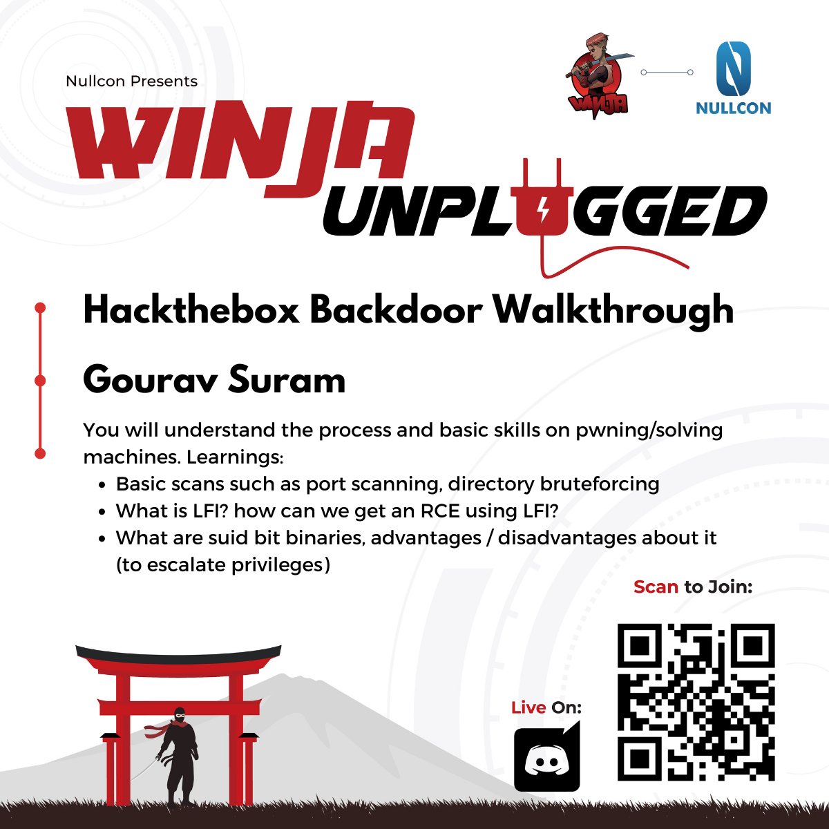 Winja_CTF's tweet photo. 3, 2, 1...Hours To Go!⌛
Join us at #WinjaUnplugged to share your knowledge and thoughts on #hackthebox with @GouravSuram
Date: 02nd October 2022
Time: 10:00 pm IST
Discord Link: https://t.co/MldEUDMh8D
#hacking #vulnerabilities #pwning #winja #cybersecurity https://t.co/5yKMD0GM6e
