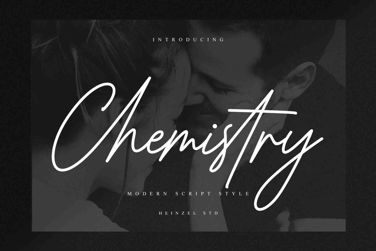DavidZydd's tweet photo. Chemistry https://t.co/908OI6XQo1 #brandingfont #lettering #designspacefont #BestScriptFonts #watermarkfont #craftyfont #wordmarkfont #emborderyfont #branding #moderncalligraphyfont #procreatefont https://t.co/wDcnggnTtg