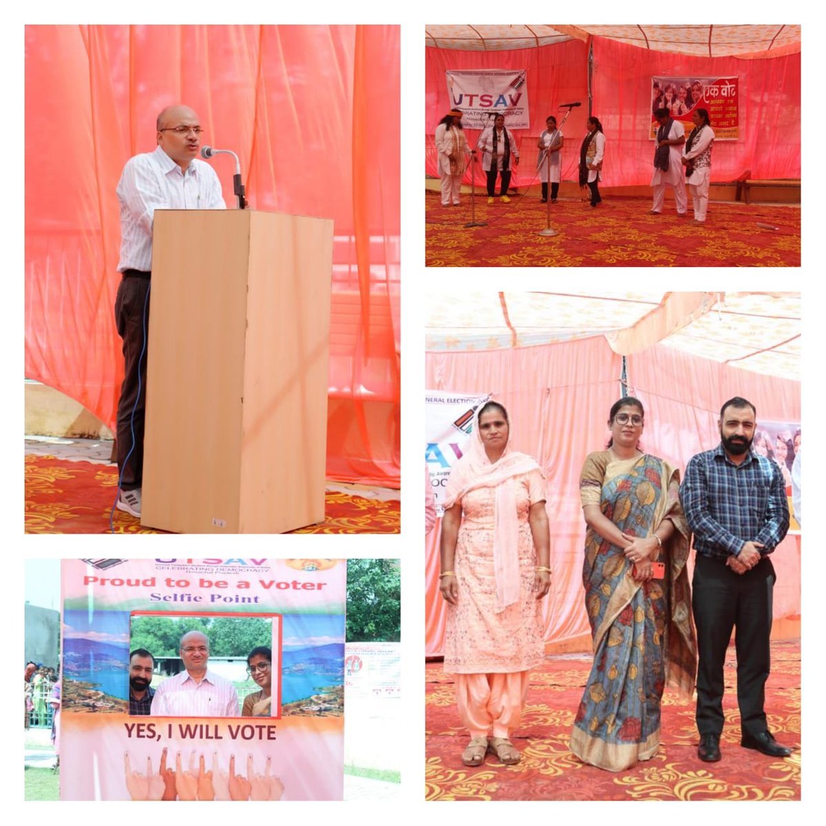 SDMUna44's tweet photo. #UTSAV CEO HP Sh. Maneesh Garg(IAS) visited today Jalgran Tabba and felicitate new voter, 80+ and PWD voter.. AC-44(UNA) https://t.co/inFOmkIO1D