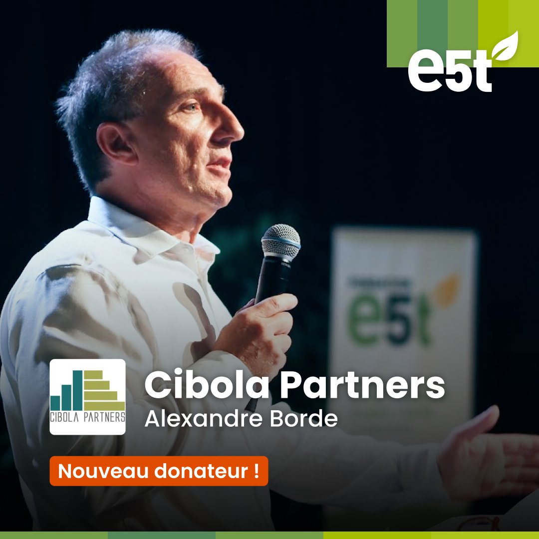 FondsE5T's tweet photo. 🌍 e5t est heureux d’accueillir comme nouveau donateur Cibola Partners !

Merci à Alexandre Borde.

https://t.co/LX0dSvR9i2

#environnement #impact #e5t Myriam Maestroni Daïana Boismoreau Carole MEYER https://t.co/l4zxzTfbY0