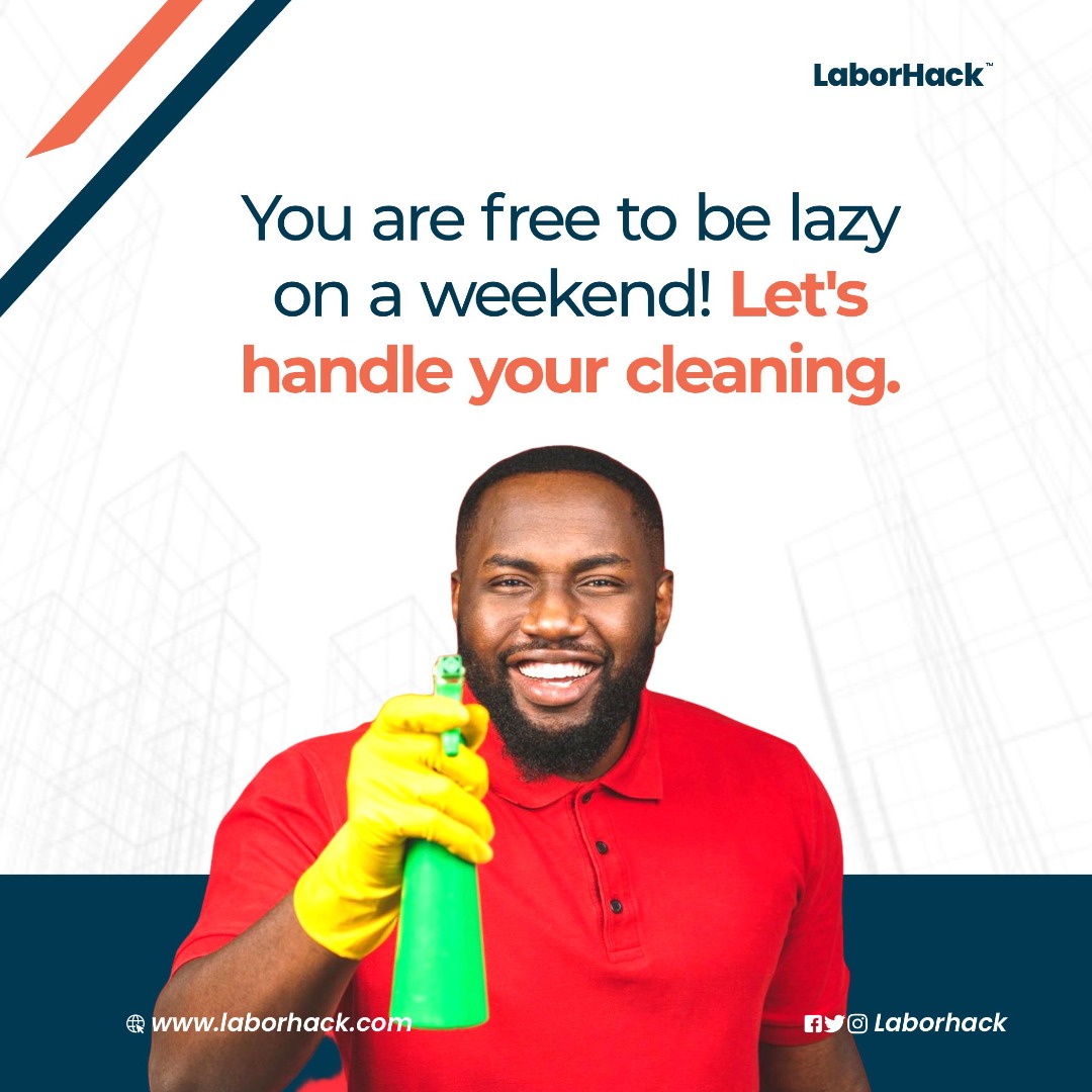 Laborhack_ng's tweet photo. Hire a Laborhack Pro for your home cleaning needs this weekend.
Visit https://t.co/Nwpua45e8E to get started
#laborhackpro #artisanpro #artisanmarket #homerepairs #constructionindustry #bluecollarjobs #constructioncompanies #artisan #homeowners #newhomeowners #lagosnigeria https://t.co/2t42nKdxzn