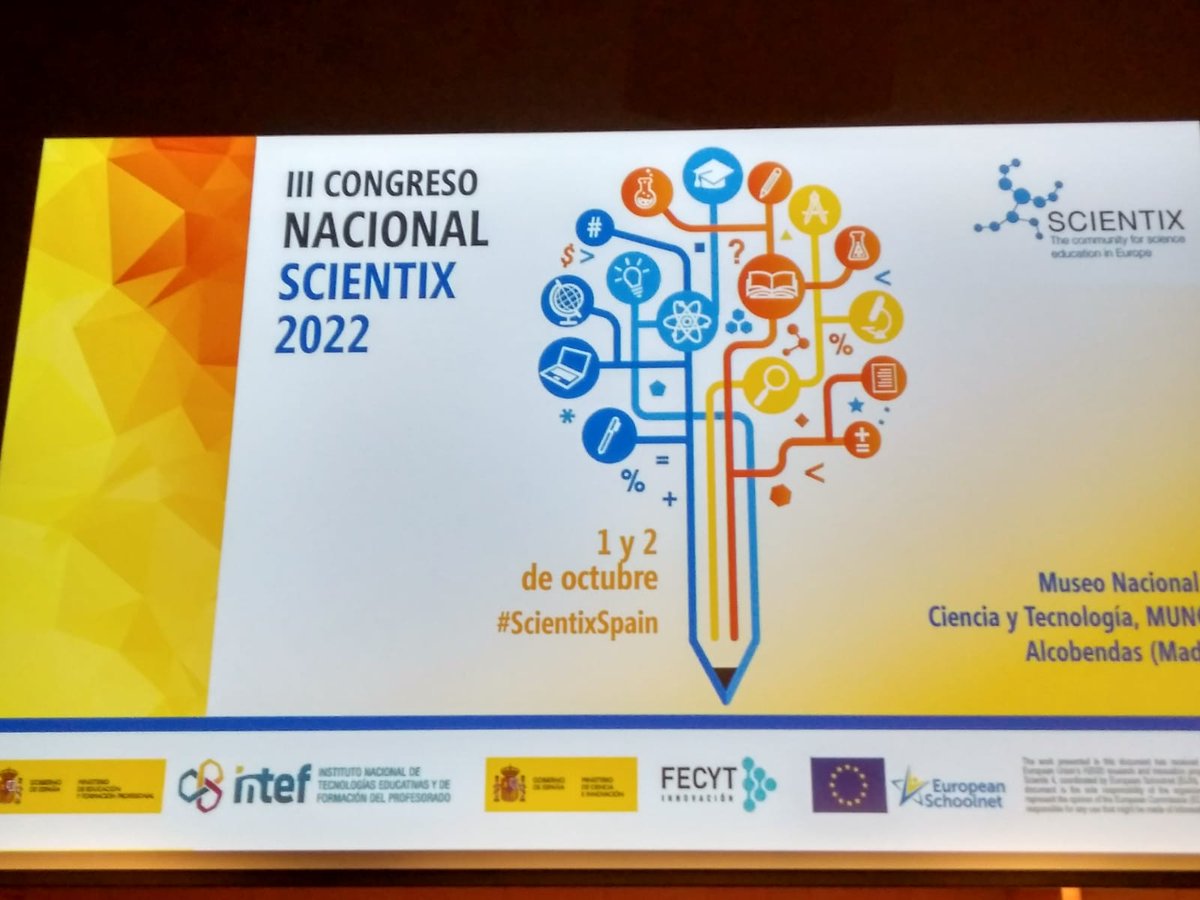 isabelbp's tweet photo. Finalmente dar las gracias a todo el equipo que hizo posible el congreso. Esperamos con ganas la siguiente edición.
#ScientixSpain @scientix_es @scientix_eu @FECYT_Ciencia @educaINTEF #STEM #scientixambassadors https://t.co/lqpnMFBjIu