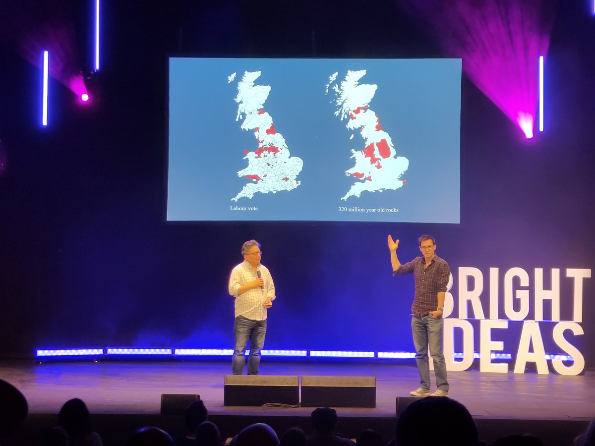 jtruk's tweet photo. #BrightIdeas2022 Session 2 continues the variety with @thoughtsymmetry (AI assessment of beauty), Dr Hilary Costello (solar aircraft), @lewis_dartnell (how Earth shaped human history) and @samaaron (inspiring with creative code... &amp; mini rave, obvs). https://t.co/A61neFXLhj