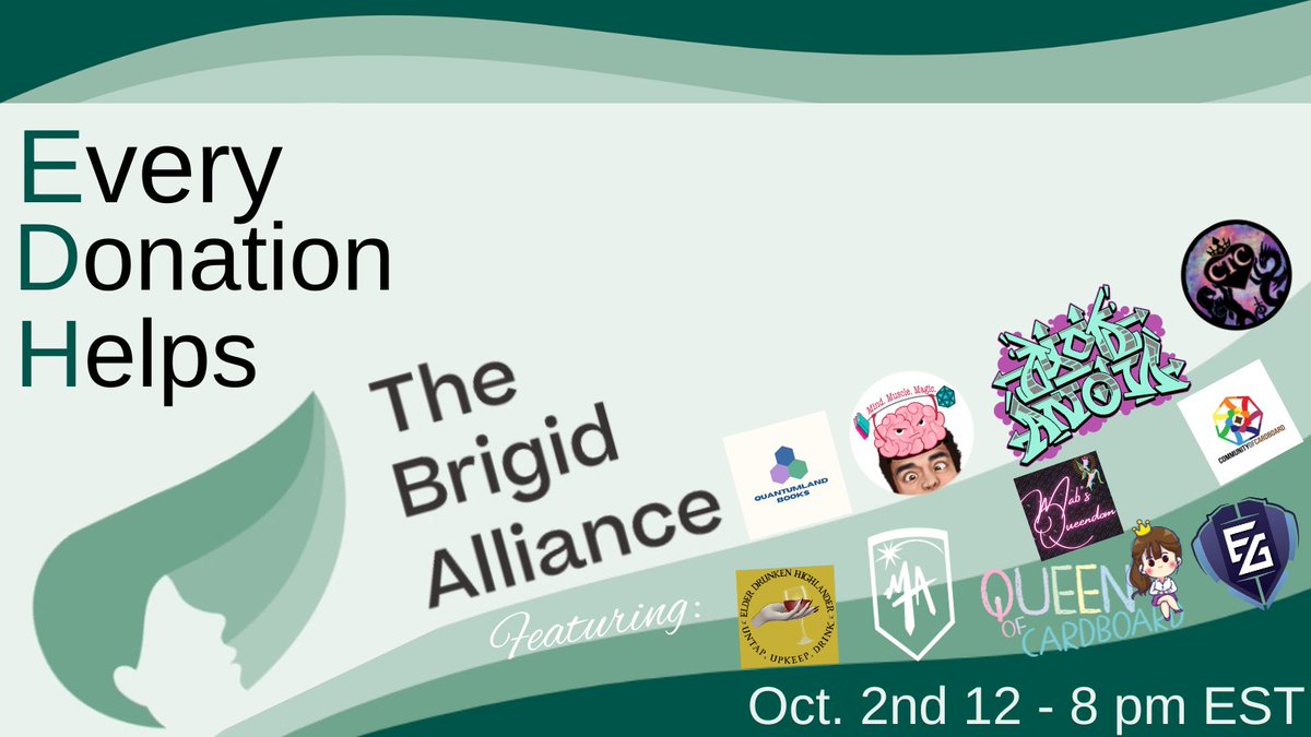 CommandTheCause's tweet photo. Starting at 12pm EST! Support The Brigid Alliance &amp; Win a Dominaria Jumpstart Booster Box with @QueenoCardboard at https://t.co/coTJ6HlHNz https://t.co/6ljfaP6ZUj