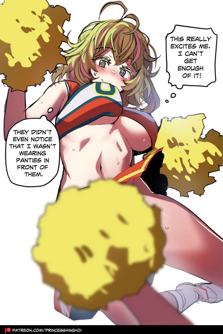 toru hagakure cheerleader 💦💦 