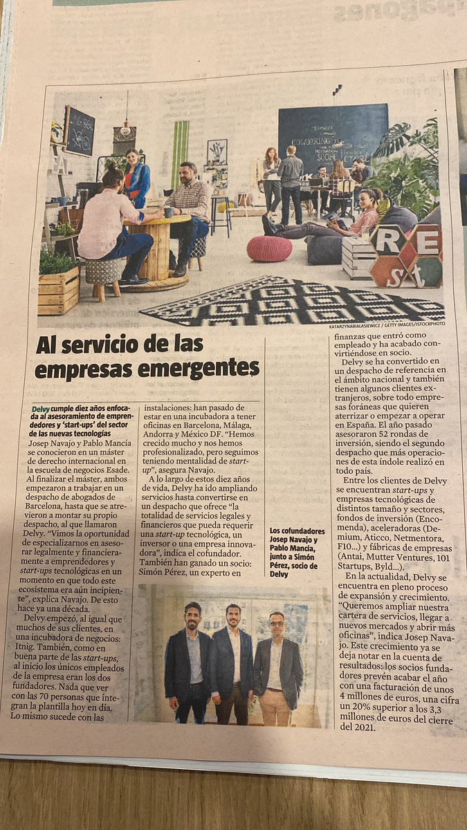 PabloMancia's tweet photo. Al servicio de las empresas emergentes @Delvy_Asesores @jonavajo @sppujadas https://t.co/LupGpGvFUK