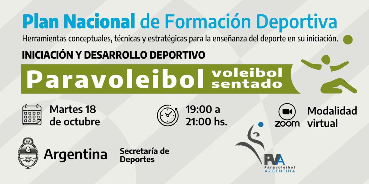 Arbitraje y Clasificación - Voleibol sentado.

argentina.gob.ar/turismoydeport….