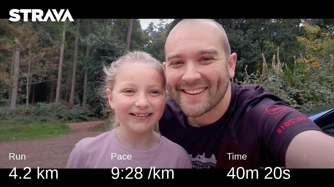 Always my favourite run of the week 🙂 #ComerWoods #ukrunchat #DaddyDaughterTime #TrailRunning #BroJos #BroseleyJoggers #nationaltrust strava.app.link/L24XrbsDNtb