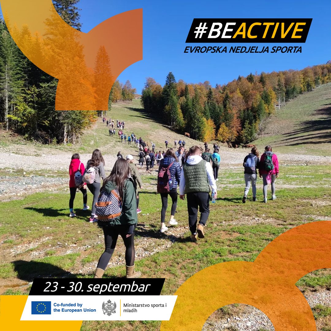 BeActiveCG's tweet photo. Pješačka tura #UpoznajCrnuGoru, koju je organizovao Studentski sportski savez Crne Gore u saradnji sa @NparkoviCG i Opštinom Kolašin i time obilježio #EvropskaNedjeljaSporta

#BeActive 
@SportiMladi 
@EuropeanYouthEU https://t.co/fcoMTXR6Is