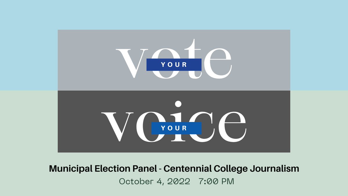 StoryArtsCentre's tweet image. Join our Journalism department on October 4th @ 7:00PM for a panel on how to engage young voters ahead of municipal elections throughout the country later this month.

The entire event will be live on our YouTube channel. Find out more details here: storyartscentre.info/event/municipa…